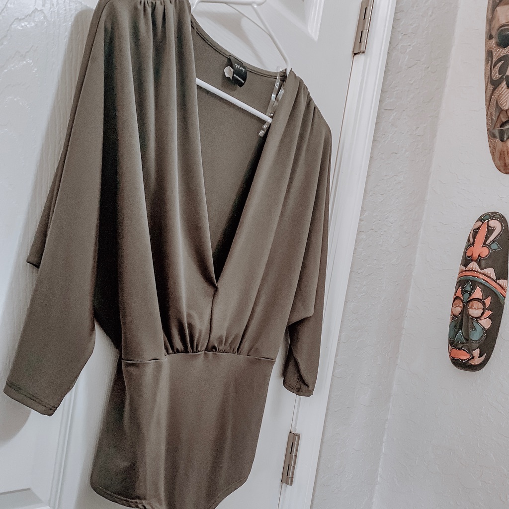 Olive Green Bodysuit